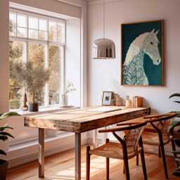 Floral Horse Poster - Elegant Botanical Illustration Wall Art Print, Nature Inspired Animal Artwork For Living Room Decor - thumbnail 2