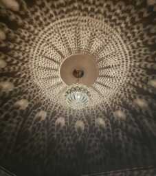 Moroccan Ball Pendant Light in Brass - thumbnail 1