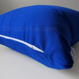 True Blue Sunbrella?? Outdoor Pillow Cover in Deep Royal For Pool & Patio Lounge Chairs, Decorative Cushion Covers By Mazizmuse - thumbnail 2