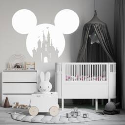 Mickey Mouse Castle Head Wall Decal - Nursery Decor 4116 - thumbnail 3