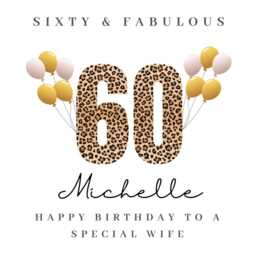 Personalised Wife 60Th Birthday Candle Gift Hamper Card Prints W - thumbnail 4