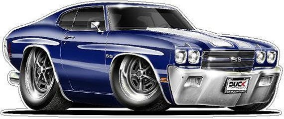 1970 Chevy Chevelle Fathom Muscle Car Wall Decal - image 1