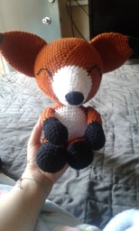 Crochet Fox/Baby Shower Gifts Newborn Gift - thumbnail 1
