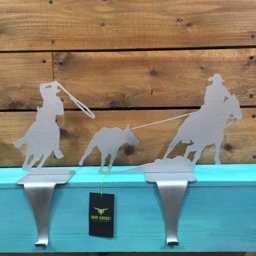 Team Roper Stocking Hanger - Hangers Christmas Cowboy Rodeo Gift Decor Personalized - thumbnail 1