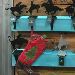 Team Roper Stocking Hanger - Hangers Christmas Cowboy Rodeo Gift Decor Personalized - thumbnail 2
