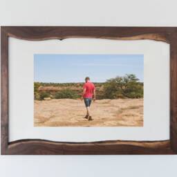 Walnut Live Edge Picture Frame. Custom Sizing - thumbnail 2