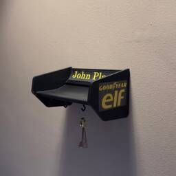 3D Printed 98T Spoiler Key Holder - Unique Wall Art With 3 Hooks Motorsport Decor For Car Enthusiasts - thumbnail 1