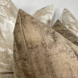 Elegant Caesar Sienna Cushion Cover Luxurious Shimmering Gold & Copper Fabric By Prestigious Textiles - thumbnail 3