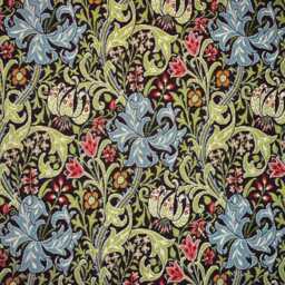 Custom Made To Measure Roman Blind Shade William Morris Golden Lily Ebony Hand Crafted - thumbnail 1