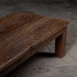 Reclaimed Wood Coffee Table Rustic Farmhouse Center Table - thumbnail 3