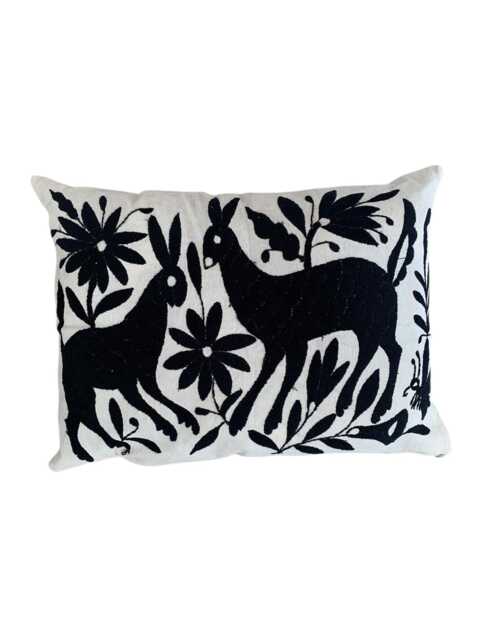 Mexican Otomi Pillow Cover, Handmade Case, Embroidery, Hand Embroidered Pillowcase - image 1