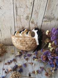 Ceramic Swallows Nest/Schwalbennest Aus Keramik/Nid D'hirondelle En Ceramique/Nido De Golondrina/Nido Di Rondine in Ceramica /Ninho Cer??mica - thumbnail 1