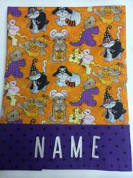 Halloween Cats Pillowcase Handmade Cotton Standard Size, Personalized