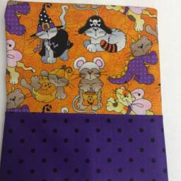 Halloween Cats Pillowcase Handmade Cotton Standard Size, Personalized - thumbnail 2