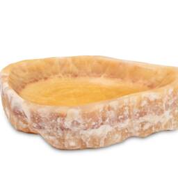 Natural Stone Vessel Bathroom Sink, Chiseled Honey Onyx, Vanity Sink - thumbnail 4