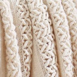 Knitted Beige Throw Woven Couch Soft Cosy Bed Armchair Blanket Comfy Hand Gifts Christmas Giftgifts For Her/Him - thumbnail 3