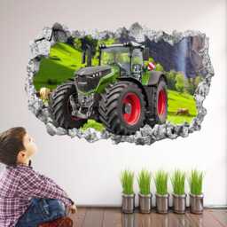 Tractor Wall Decal Sticker Mural Poster Print Art Kids Bedroom Home Decoration Farm Vehicle Machinery - thumbnail 2
