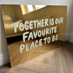 Acrylic 3D Wall Art-Wedding Sign-Bedroom Decor-Acrylic Sign - Together Is Our Favourite Place To Be - thumbnail 2