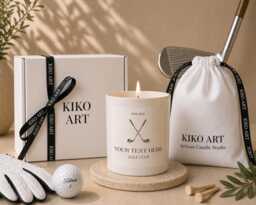 Golf Personalised Candle Gift - Custom Club Golfer Birthday Sports Lover Name