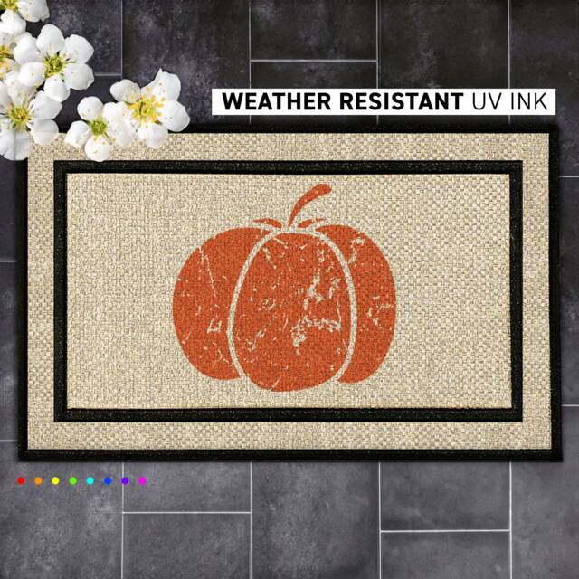 Customized Fall Pumpkin Doormat - Personalized Welcome Mat For Autumn Decor - image 1