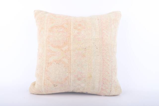 Handmade Turkish Kilim Pillow Cover 20x20 Boho Home Decor - image 1