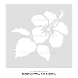 Hibiscus Wall Stencil - Wall Art Stencil Instead Of Decals Easy To Use Stencils For A Quick Room Update Floral Walls - thumbnail 4
