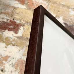 30x30 cm Mahogany Brown Wood Picture Frame Square Gallery Style - thumbnail 3