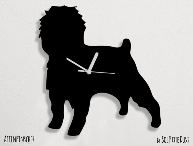 Affen Pinscher - Wall Clock Silhouette - image 1