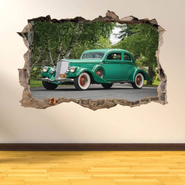Old Classic Vintage Car Wall Sticker Mural Decal Poster Print Art Home Office Garage Decor Ar10 - image 1