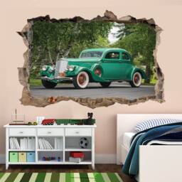 Old Classic Vintage Car Wall Sticker Mural Decal Poster Print Art Home Office Garage Decor Ar10 - thumbnail 2