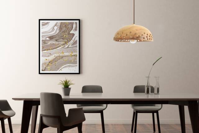 Flush Mount Ceiling Light For Kitchen Island, Scandinavian Pendant Light, Rustic Plug in Chandelier - image 1