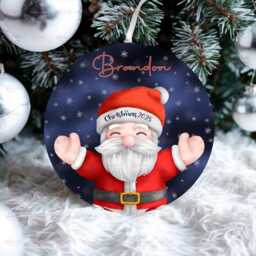 Personalised Kids Christmas Decoration - Grandson Gift Custom Bauble For Boys & Girls Stocking Filler Eve Box