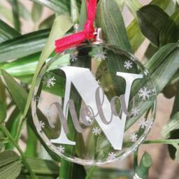 Personalised Name Christmas Ornament. Tree Decoration Bauble Gift. Add Any Name - thumbnail 4