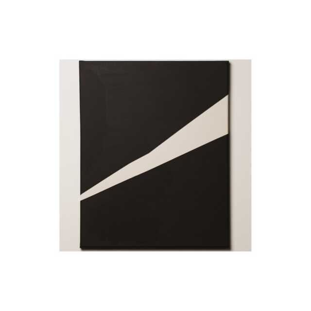 Original Modern Minimalist Painting On Canvas Art Wall Geometric Black & White Decor