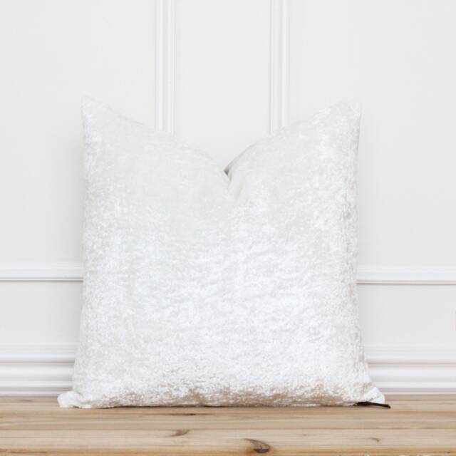 White Textured Pillow Cover Handmade Designer Pillows Farmhouse Throw 20 X 16 26 -- Rae - image 1