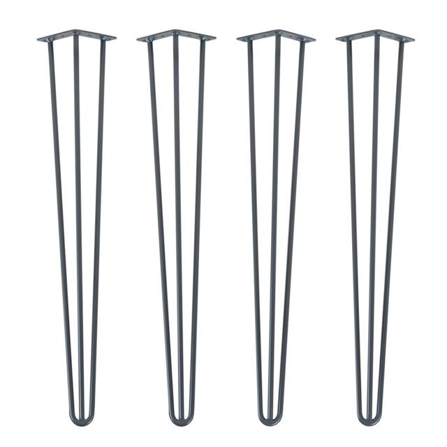 Hairpin Table Legs in Grey X4 - Industrial Style - image 1