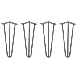 Hairpin Table Legs in Grey X4 - Industrial Style - thumbnail 2