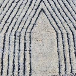 Beni Ourain Rug Boujad Rug Moroccan Wool Hand Woven Genuine Beni Ourain Carpet Soft Shag Artistic Oriental Checker - thumbnail 3