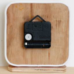 Orange Mantel Clock - New 14cm Handmade Wood Modern Unique Wooden Desk Gift Off The Wall Clocks - thumbnail 4