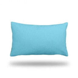 "Baby Blue Throw Pillow, Decorative Pillow Cover, Insert, Case - Rectangle 13"" X 22" - thumbnail 1