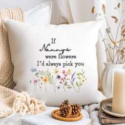 Personalised Cushion, If Mum's Were Flowers, Flower Gift, Pillow, Gift - thumbnail 2