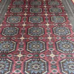 8x12 Pink Color Bokhara Rug - 2.50x3.65 Kids Room Luxury Area Turkish Fine Quality Afghan - thumbnail 3
