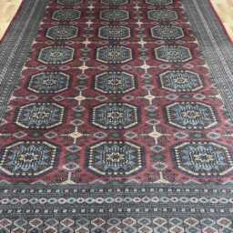 8x12 Pink Color Bokhara Rug - 2.50x3.65 Kids Room Luxury Area Turkish Fine Quality Afghan - thumbnail 2