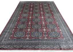 8x12 Pink Color Bokhara Rug - 2.50x3.65 Kids Room Luxury Area Turkish Fine Quality Afghan - thumbnail 1