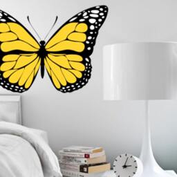 Monarch Butterfly Wall Decal Colorful Girl's Bedroom Decor - thumbnail 3