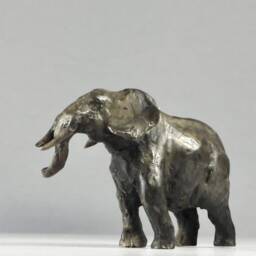 Tiny Giant I, Hand Cast Bronze Elephant Sculpture African Wildlife Art By Kindrie Grove - thumbnail 2