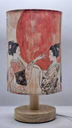 Usb Geisha Women - Table Lamp Oriental Design Home Decor Bedside Night Light Gift - thumbnail 1