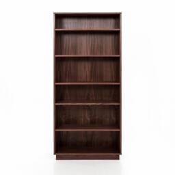 Bookcase, Bookshelf Made Of Walnut Vaneer - Livlo O-R06