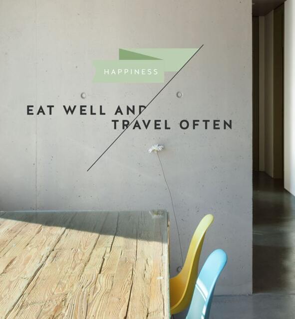 Eat Well & Travel Often Wall Sticker Decal - Quotes, Decals, Words, Inspiration, Decor, Family