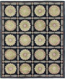 9'9'' X 8'1'' Handmade Hand-Knotted Indo Oriental Rug A101059
